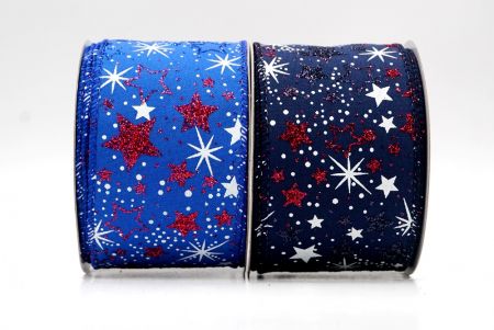 Holiday Sparkle Star Wired Ribbon_KF9949.KF9950